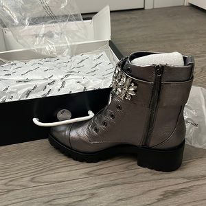 Metallic Karl lagerfeld boots